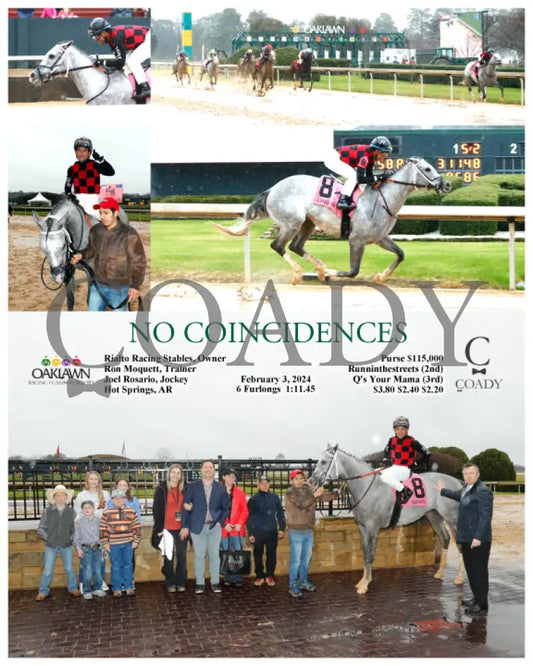 No Coincidences - 02-03-24 R01 Op Oaklawn Park