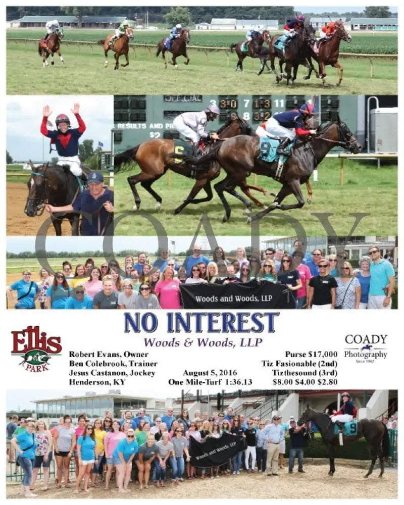 No Interest - 080516 Race 05 Elp Ellis Park