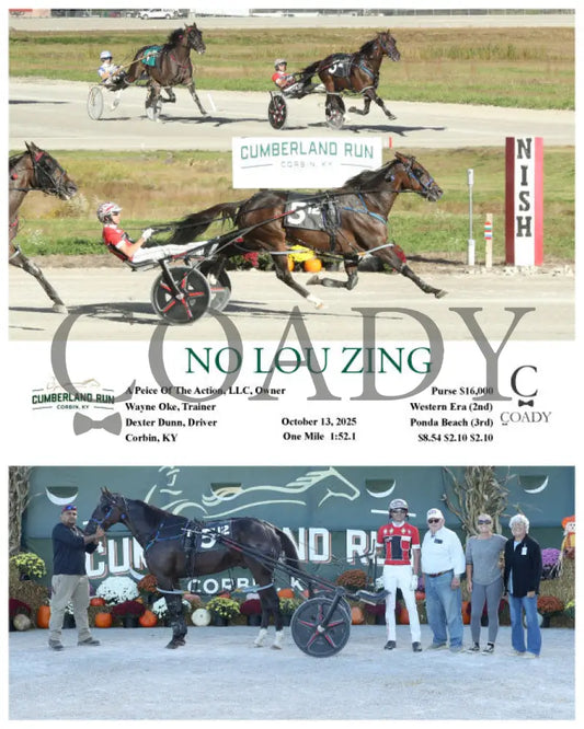 NO LOU ZING - 10-13-25 - R12 - CMR Presque Isle Downs