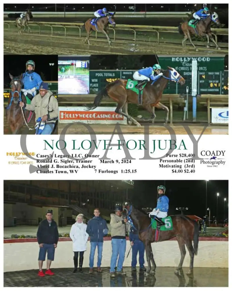 No Love For Juba - 03 - 09 - 24 R04 Ct Hollywood Casino At Charles Town Races