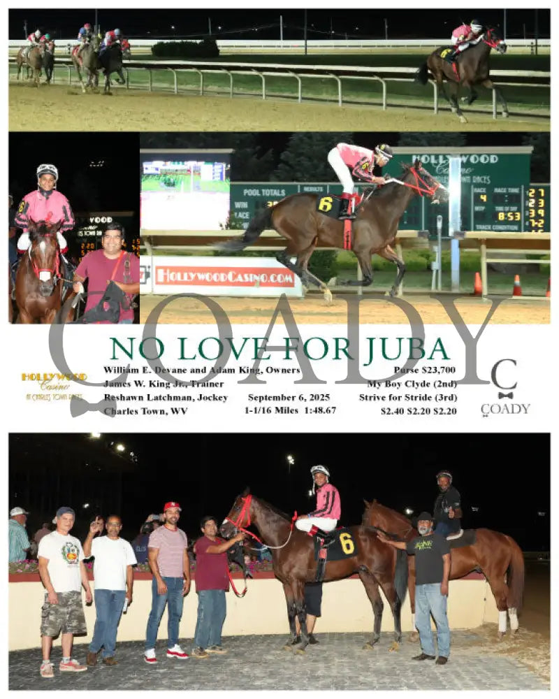 NO LOVE FOR JUBA - 09-06-25 - R04 - CT Hollywood Casino at Charles Town Races