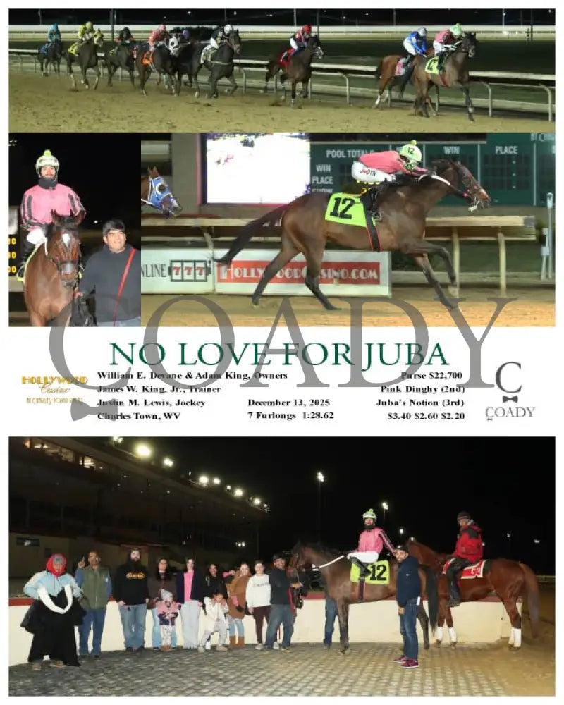 NO LOVE FOR JUBA - 12-13-25 - R07 - CT Hollywood Casino at Charles Town Races