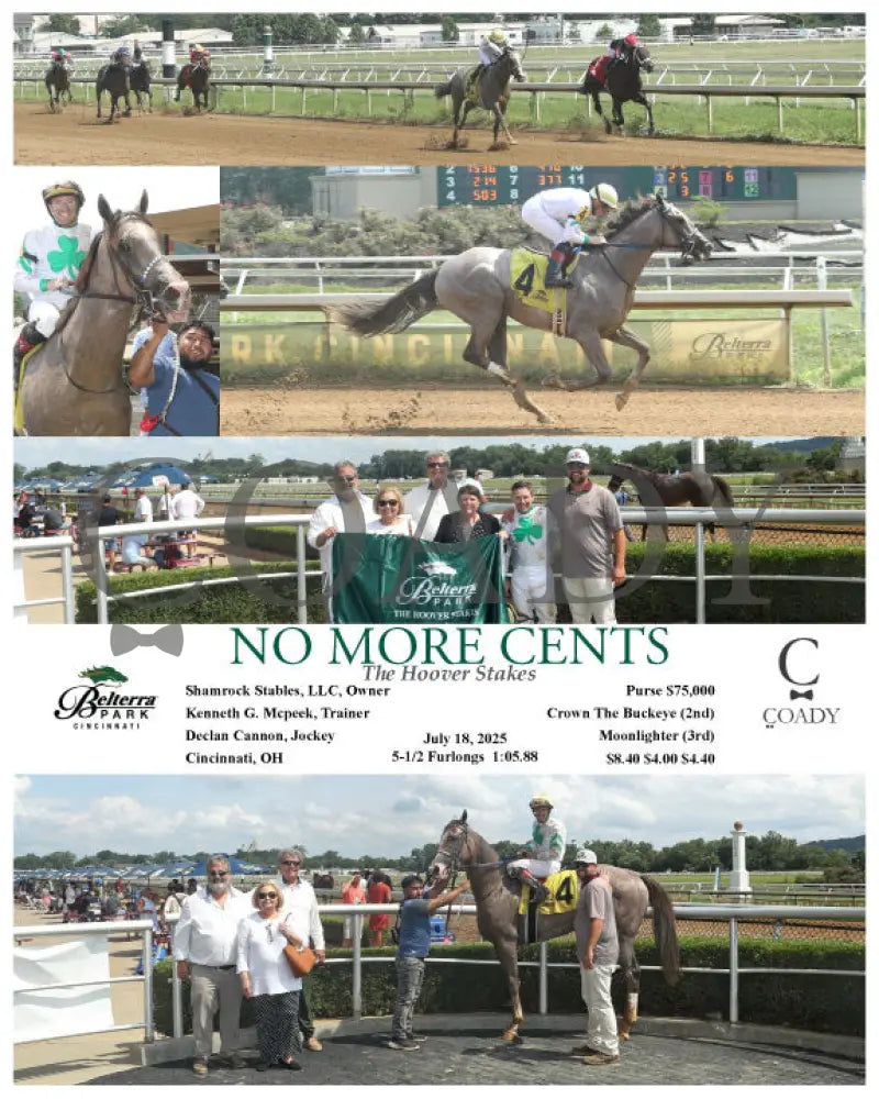 NO MORE CENTS - The Hoover Stakes - 07-18-25 - R07 - BTP Indiana Grand