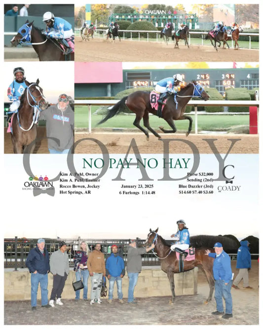 No Pay Hay - 01-23-25 R10 Op Oaklawn Park