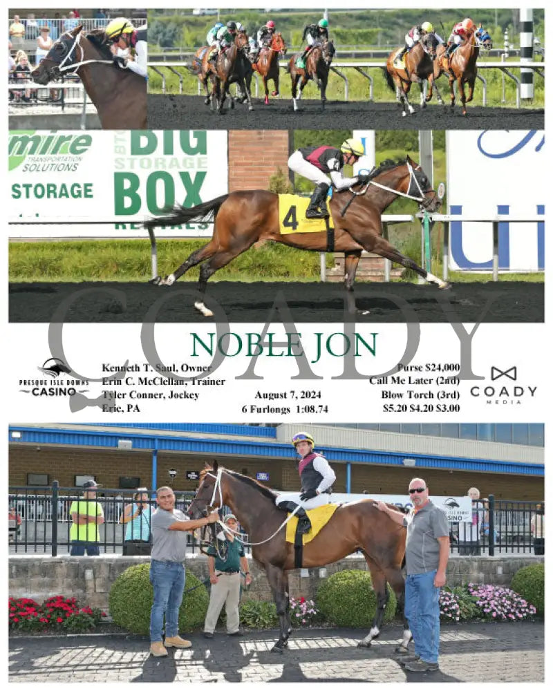 Noble Jon - 08-07-24 R06 Pid Presque Isle Downs