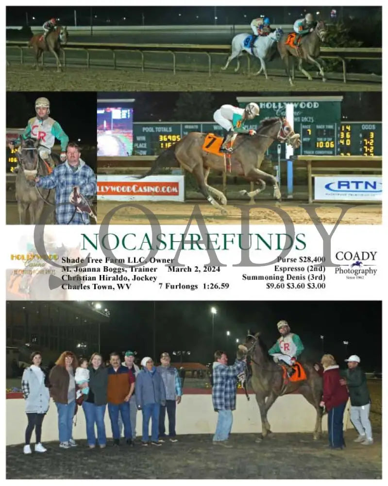 Nocashrefunds - 03-02-24 R07 Ct Hollywood Casino At Charles Town Races