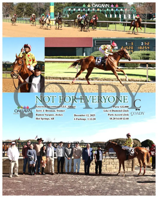 NOT FOR EVERYONE - 12-12-25 - R02 - OP Oaklawn Park