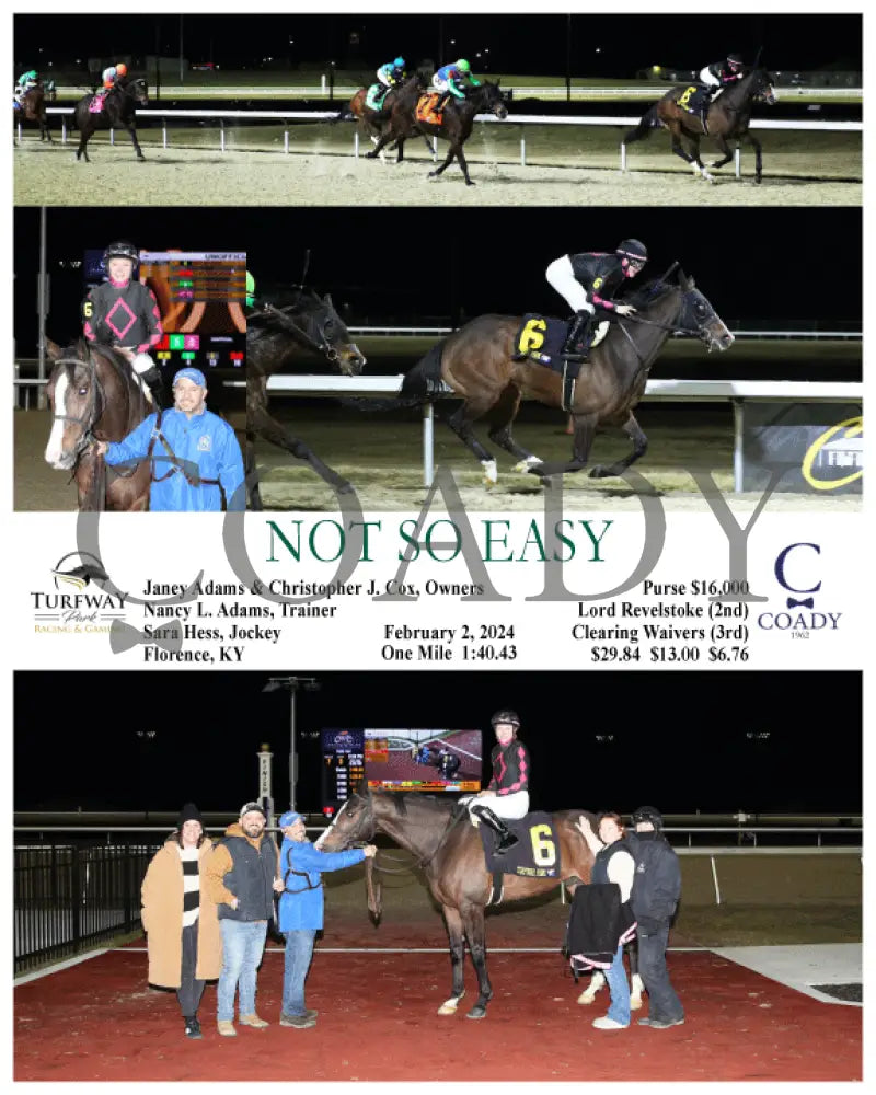Not So Easy - 02-02-24 R07 Tp Turfway Park