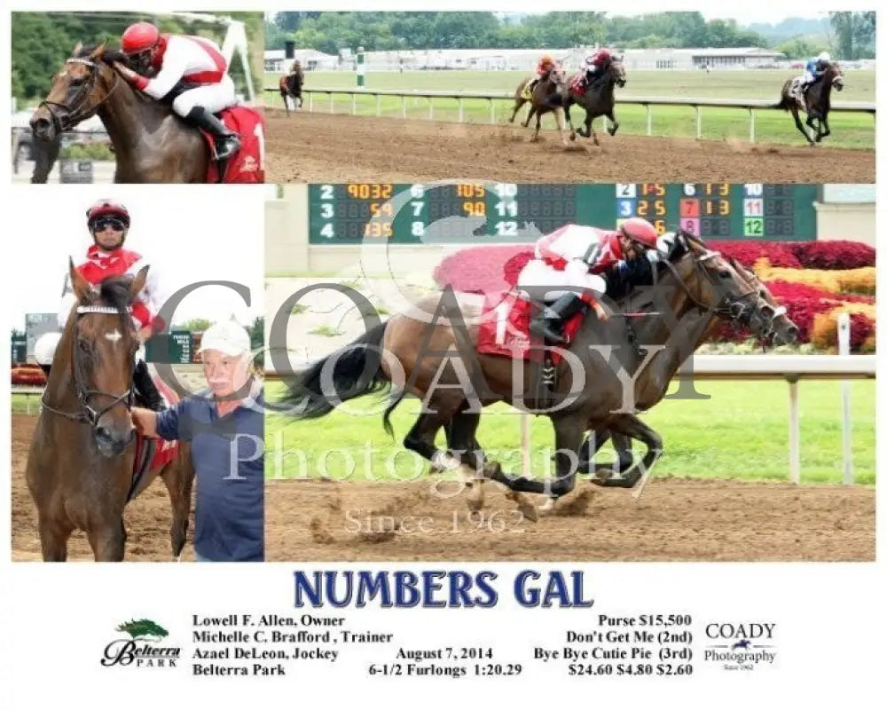 Numbers Gal - 080714 Race 02 Btp Belterra Park