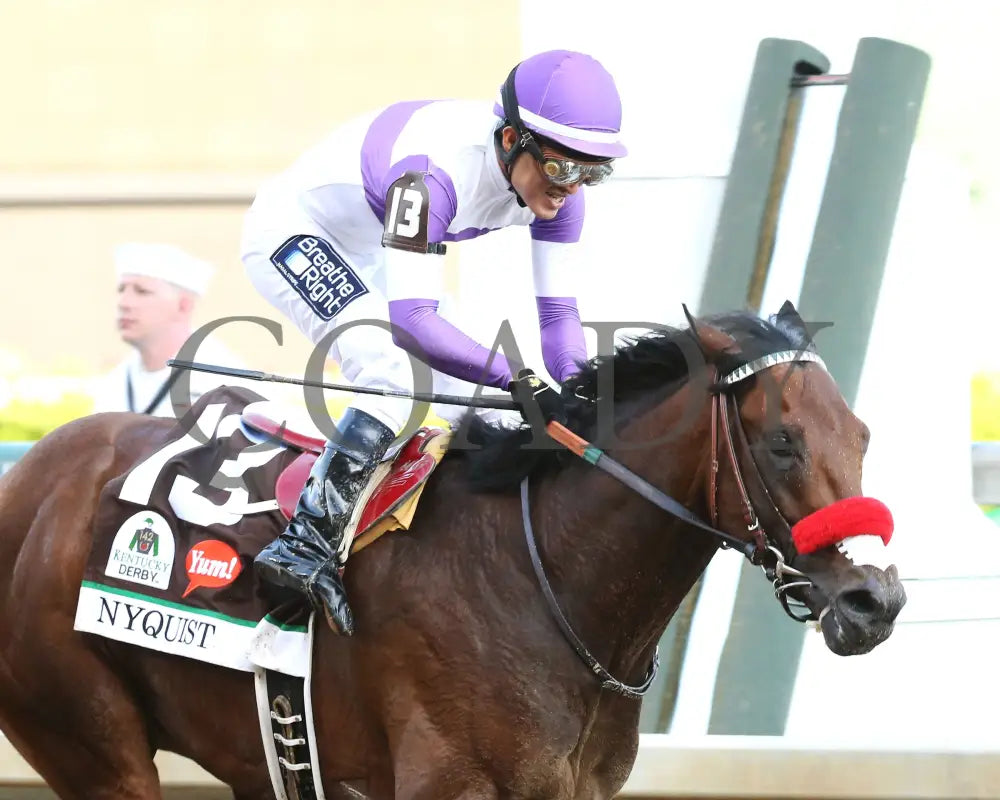 Nyquist - 050716 Race 12 Cd Finish Tight Kentucky Derby