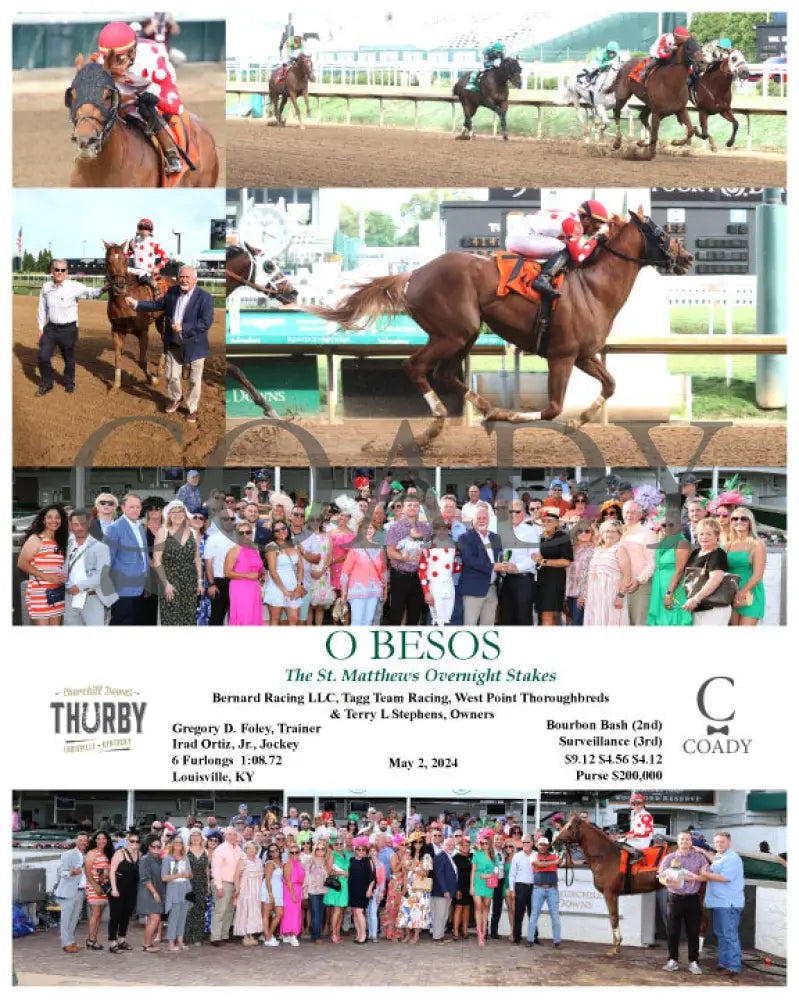 O Besos - The St. Matthews Overnight Stakes 05-02-24 R10 Cd Churchill Downs
