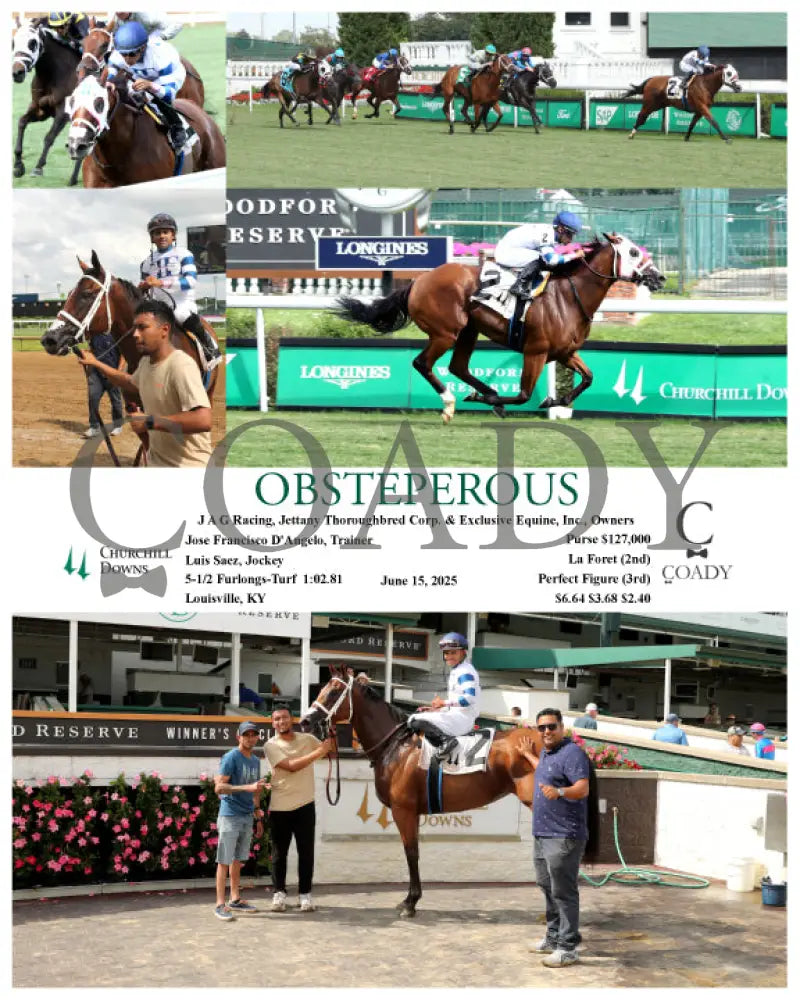 OBSTEPEROUS - 06-15-25 - R09 - CD Churchill Downs