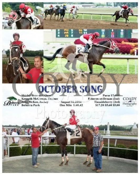 October Song - 081414 Race 03 Btp Belterra Park