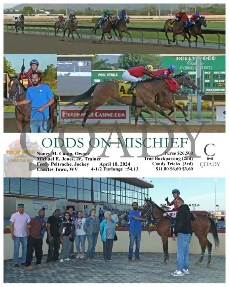 Odds On Mischief - 04 - 18 - 24 R01 Ct Hollywood Casino At Charles Town Races