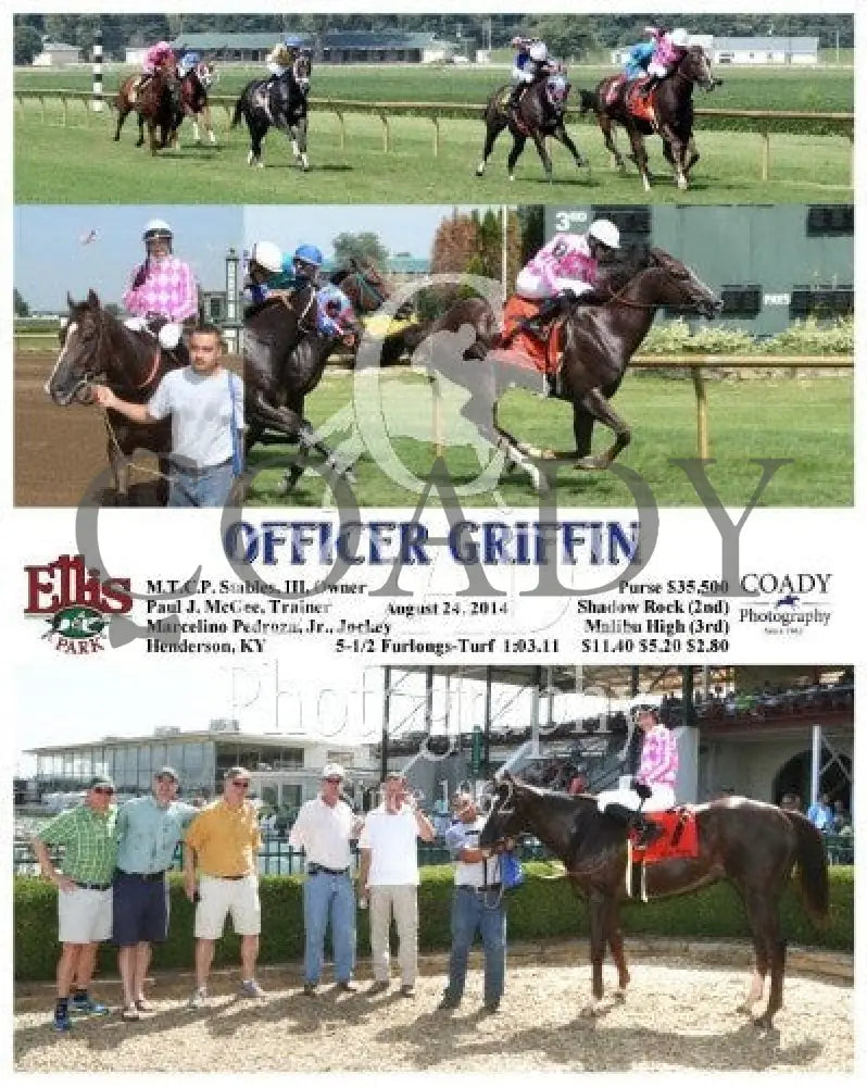 Officer Griffin - 082414 Race 05 Elp Ellis Park