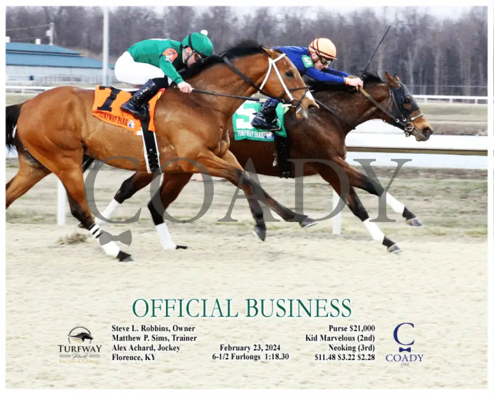Official Business - 02-23-24 R01 Tp Action Turfway Park