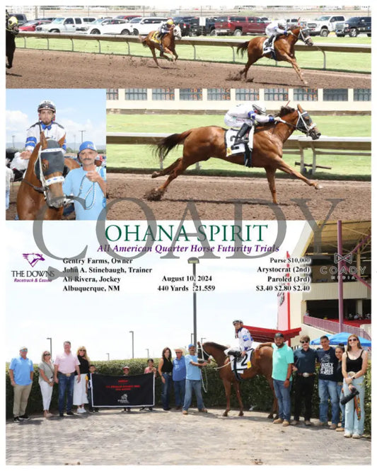 Ohana Spirit - All American Quarter Horse Futurity Trials 08-10-24 R05 Alb Downs At Albuquerque