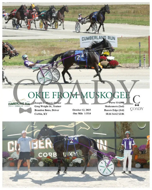 OKIE FROM MUSKOGEE - 101225 - Race 04 - CMR Presque Isle Downs