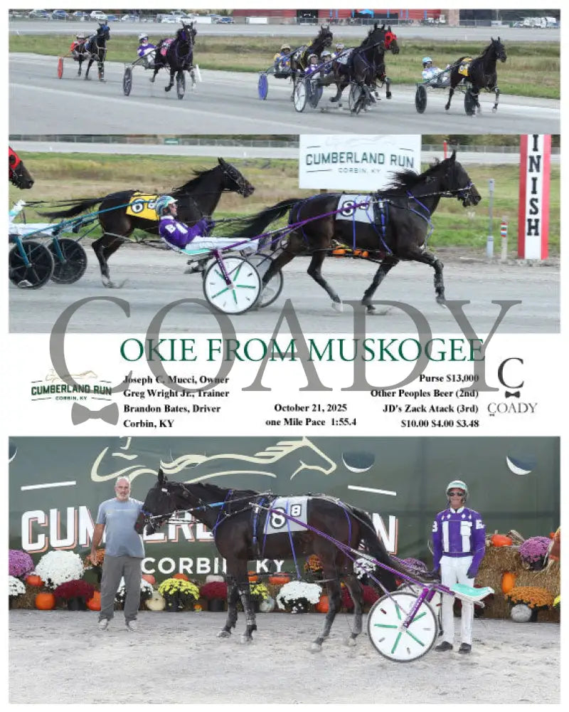 OKIE FROM MUSKOGEE - 102125 - Race 08 - CMR Presque Isle Downs