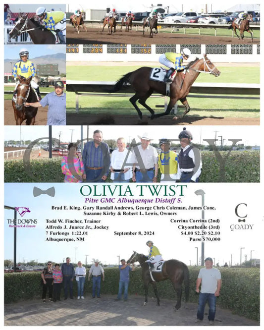 Olivia Twist - Pitre Gmc Albuquerque Distaff S. 09-08-24 R09 Alb Downs At