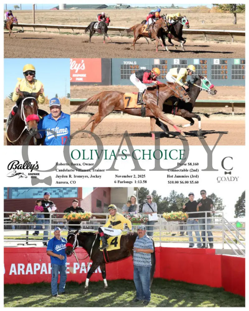OLIVIA’S CHOICE - 11-02-25 - R03 - ARP Arapahoe Park