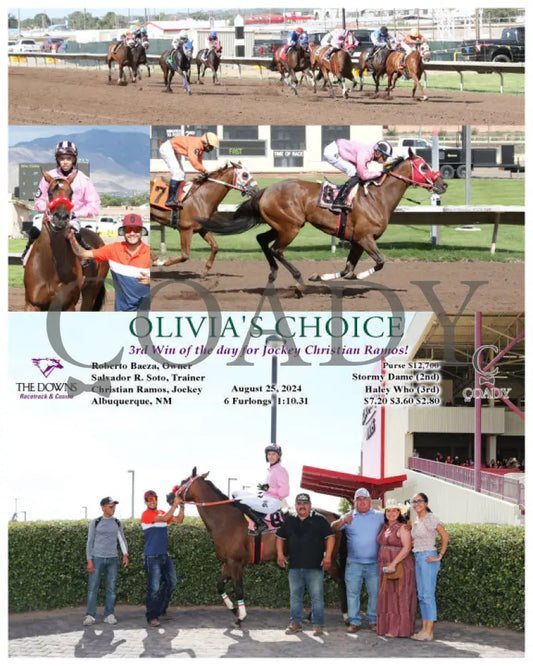 Olivia’s Choice - 3Rd Win Of The Day For Jockey Christian Ramos! 08-25-24 R09 Alb Downs At