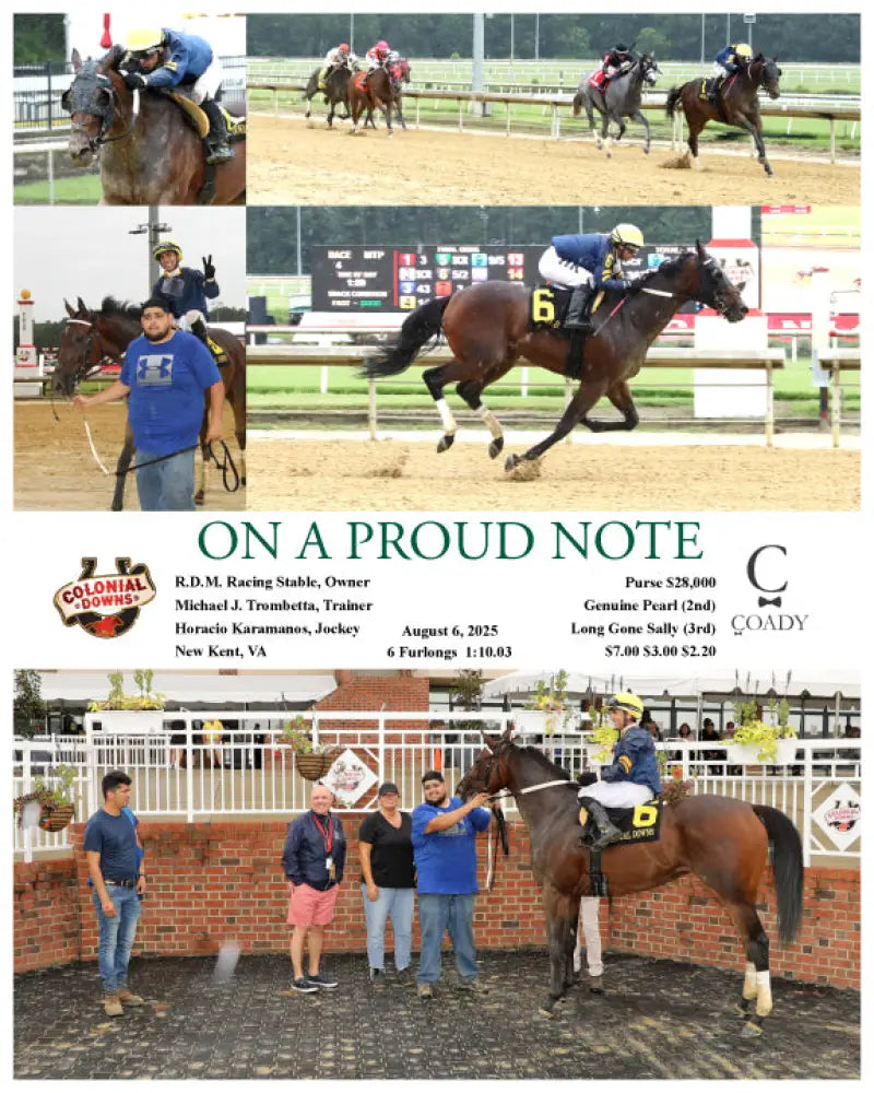 ON A PROUD NOTE - 08-06-25 - R04 - CNL Colonial Downs