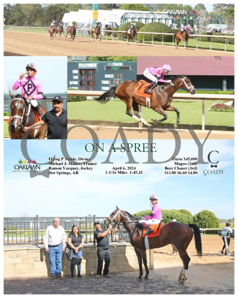On A Spree - 040624 Race 07 Op Oaklawn Park