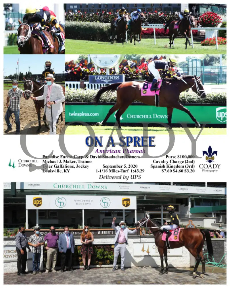 On A Spree - American Pharoah 09-05-20 R05 Cd Churchill Downs