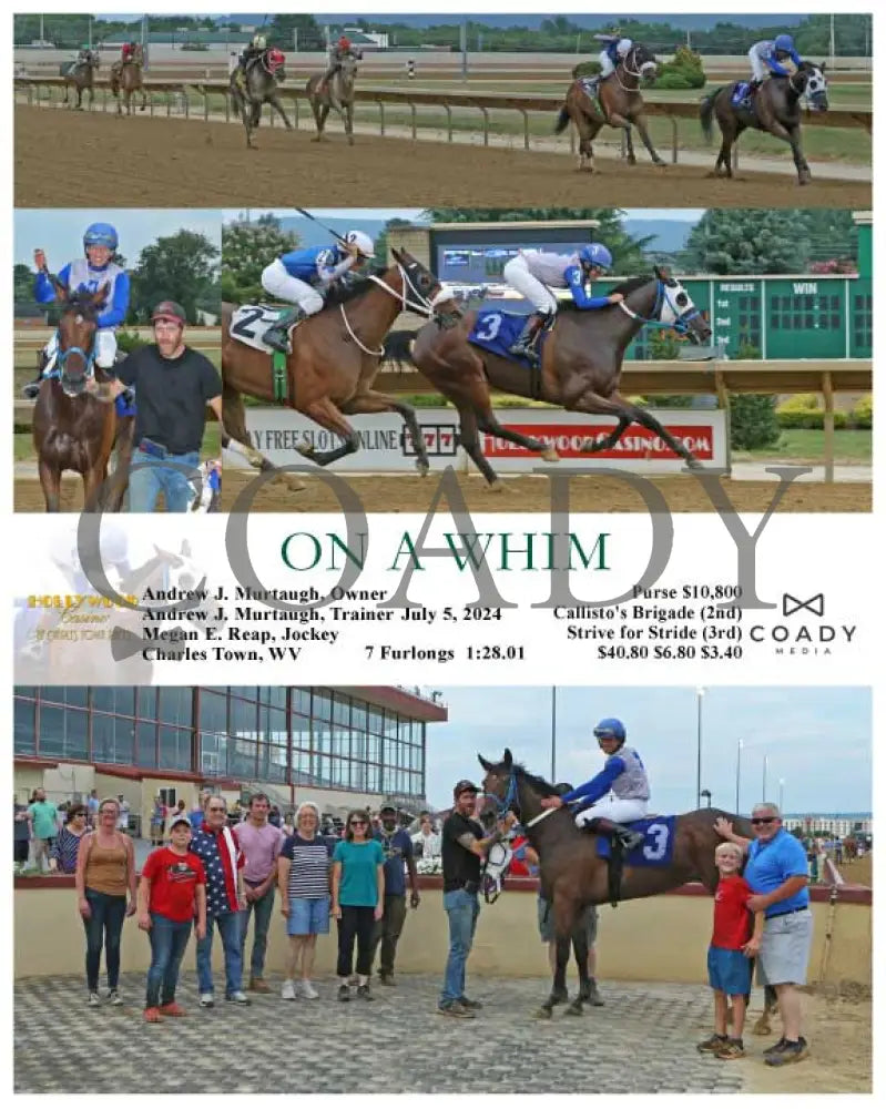 On A Whim - 07-05-24 R01 Ct Hollywood Casino At Charles Town Races
