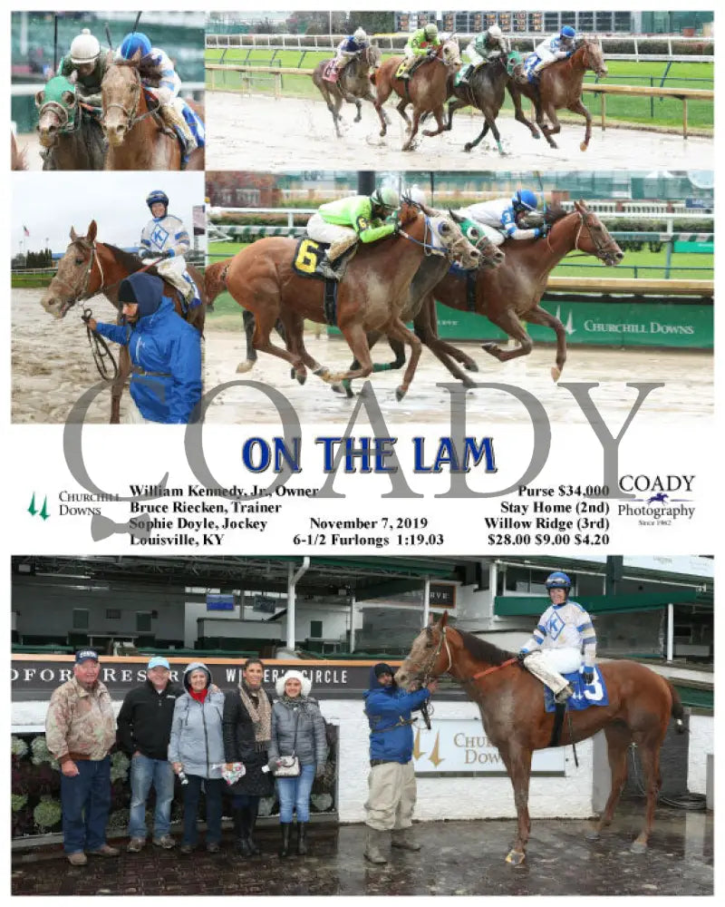 On The Lam - 11-07-19 R01 Cd Churchill Downs