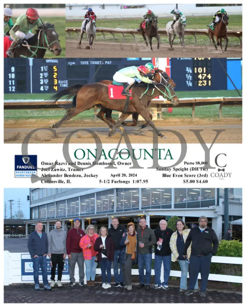 Onacounta - 04-20-24 R01 Fan Fanduel Sportsbook Horse Racing