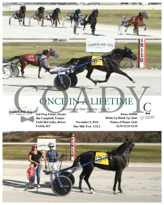 Once In A Lifetime - Kentucky Sire Stakes Leg 3 11-05-24 R06 Clr Cumberland Run