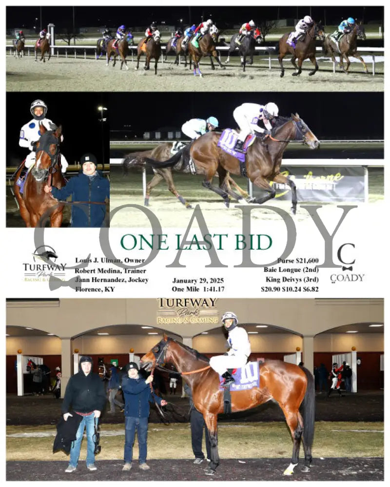 One Last Bid - 01-29-25 R10 Tp Turfway Park
