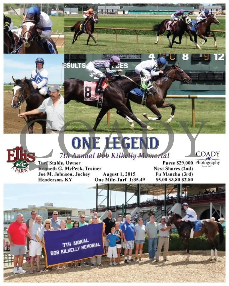 One Legend - 080115 Race 05 Elp Ellis Park