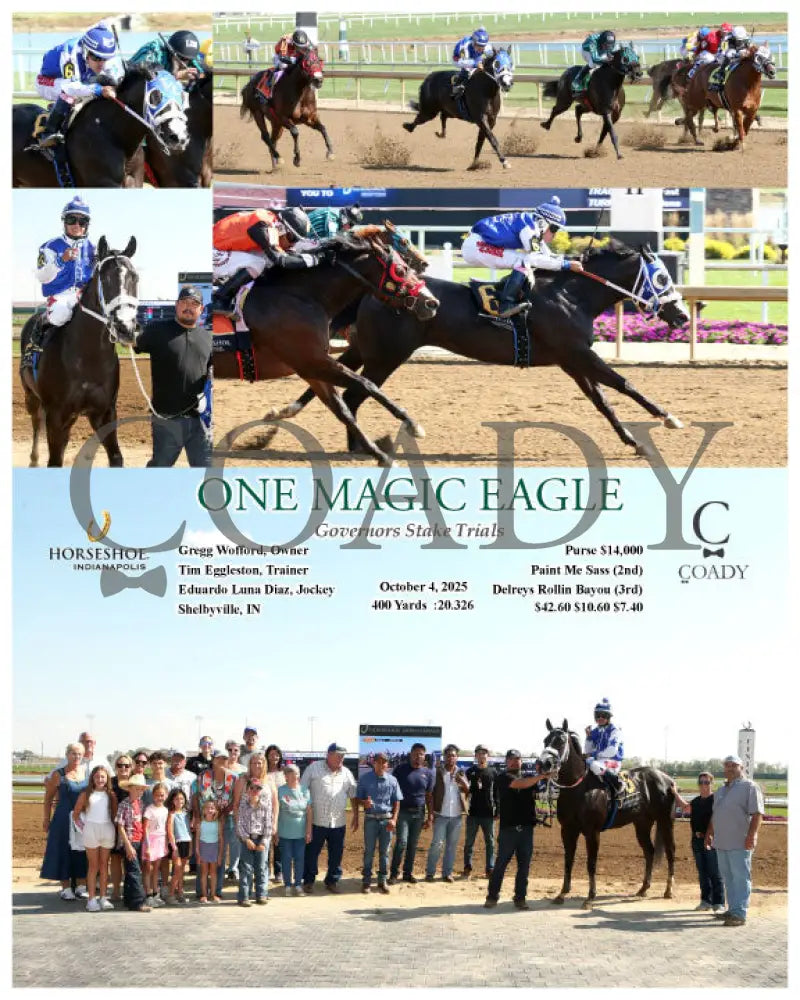 ONE MAGIC EAGLE - Governors Stake Trials - 10-04-25 - R04 - IND Indiana Grand