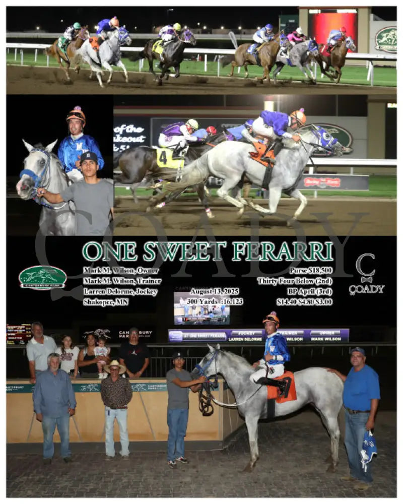 ONE SWEET FERARRI - 08-13-25 - R09 - CBY Canterbury Park