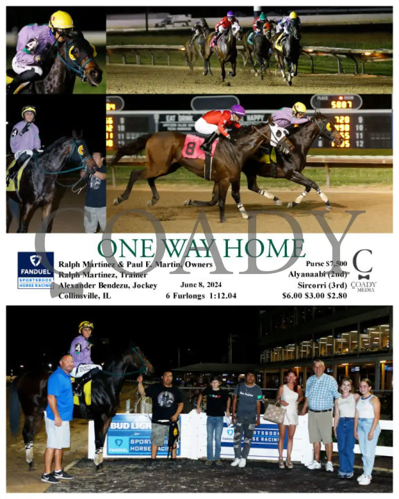 One Way Home - 06-08-24 R07 Fan Fanduel Sportsbook Horse Racing