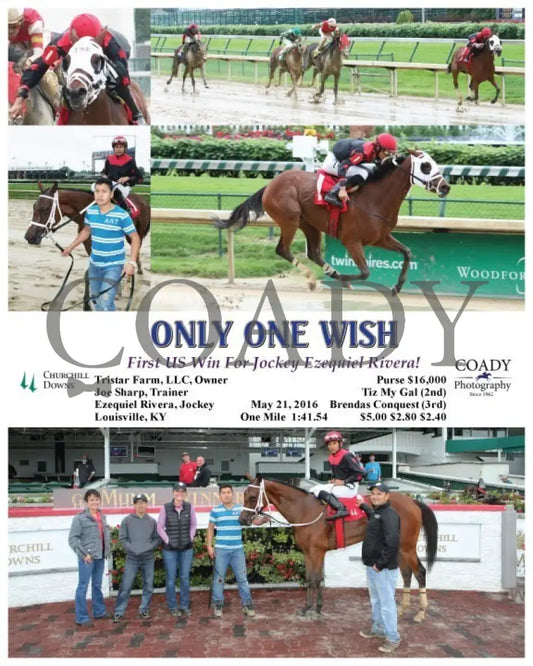 Only One Wish - 052116 Race 01 Cd Churchill Downs
