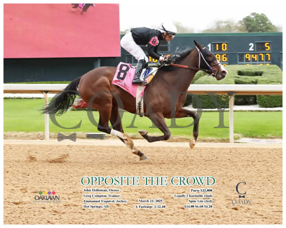 OPPOSITE THE CROWD - 03-21-25 - R01 - OP - Action Oaklawn Park