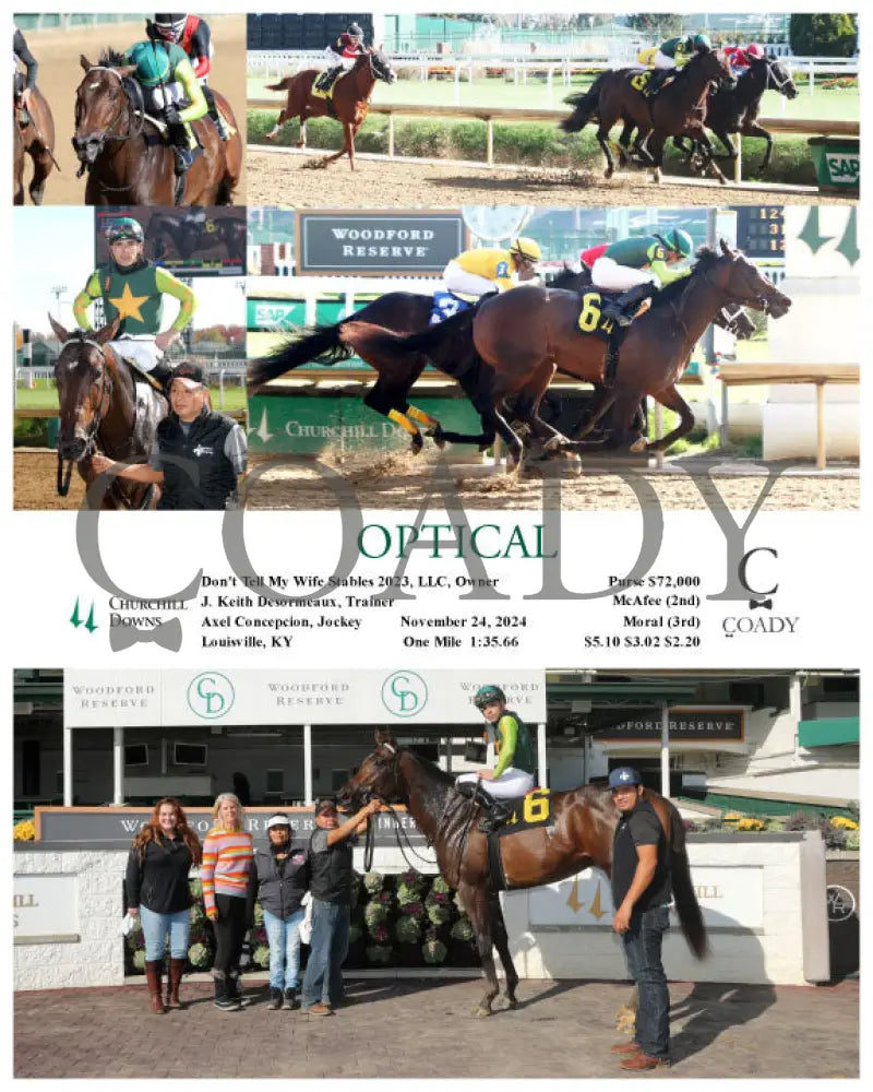 Optical - 112424 Race 01 Cd Churchill Downs