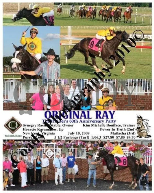 Original Ray - The Holder S 60Th Anniversary Par Colonial Downs