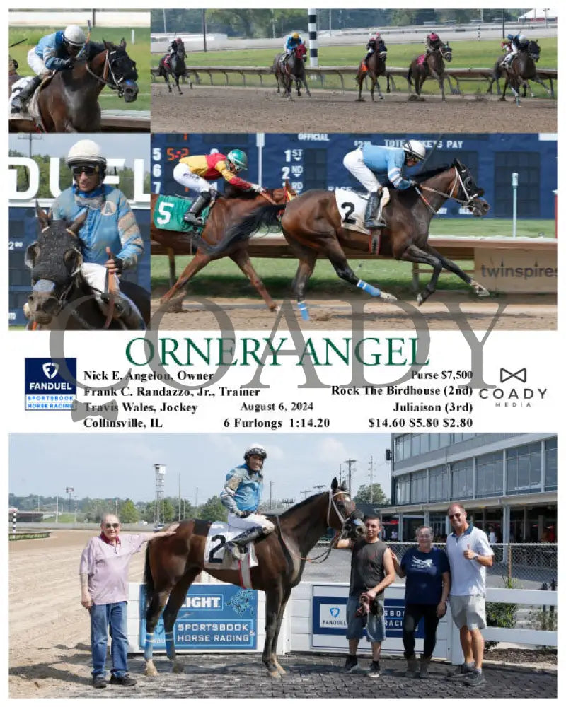 Ornery Angel - 08-06-24 R07 Fan Fanduel Sportsbook Horse Racing
