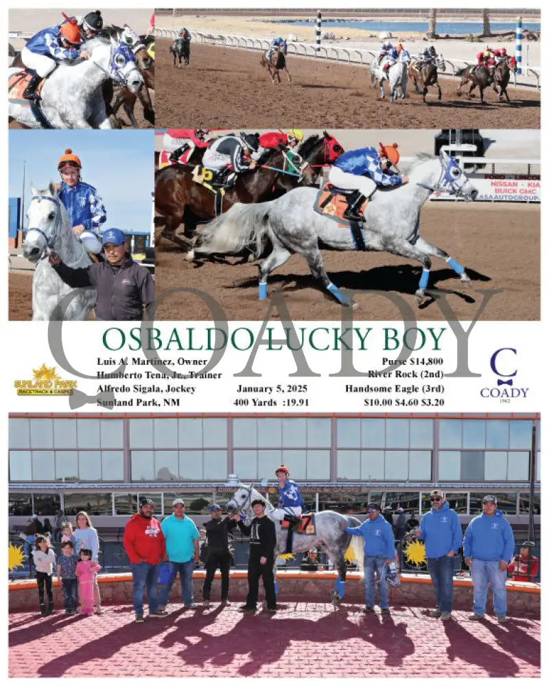 Osbaldo Lucky Boy - 01-05-25 R04 Sun Turfway Park