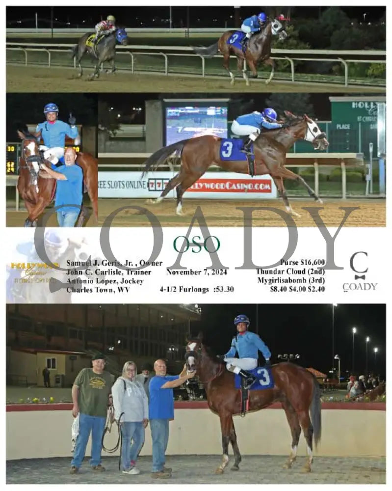 Oso - 11-07-24 R03 Ct Hollywood Casino At Charles Town Races