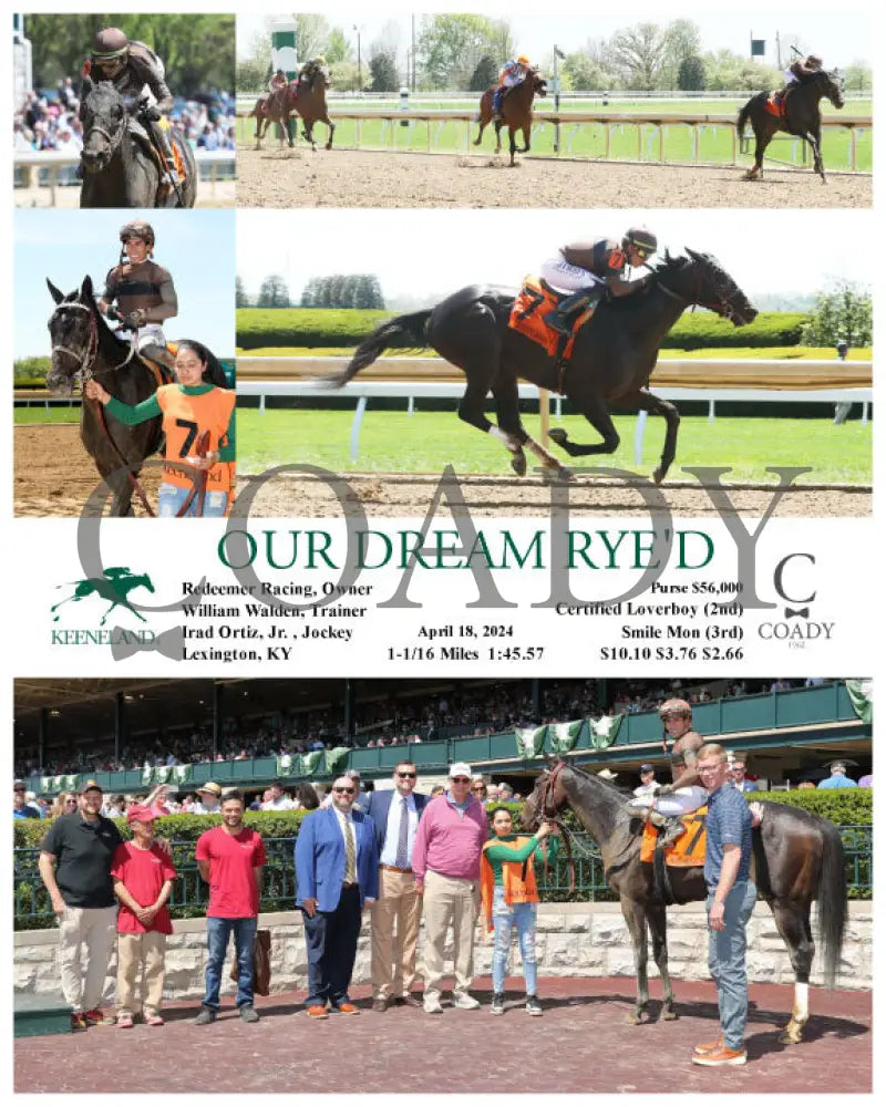 Our Dream Rye’d - 04 - 18 - 24 R04 Kee Keeneland