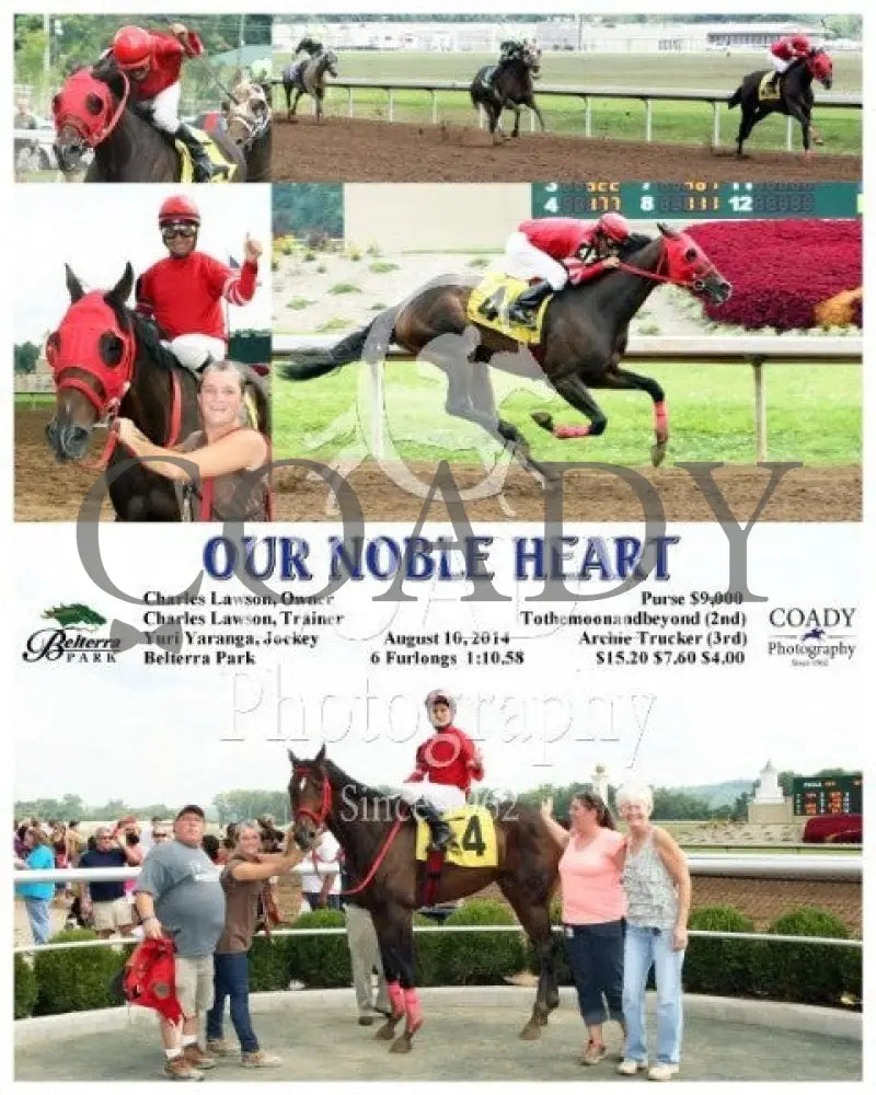 Our Noble Heart - 081014 Race 06 Btp Belterra Park