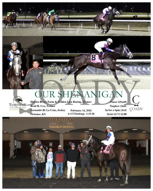 OUR SHENANIGAN - 02-14-26 - R03 - TP Churchill Downs