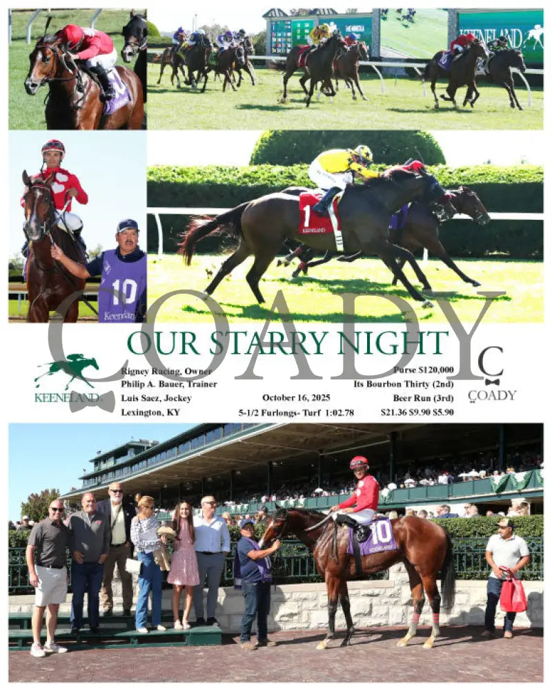 OUR STARRY NIGHT - 101625 - Race 05 - KEE Keeneland