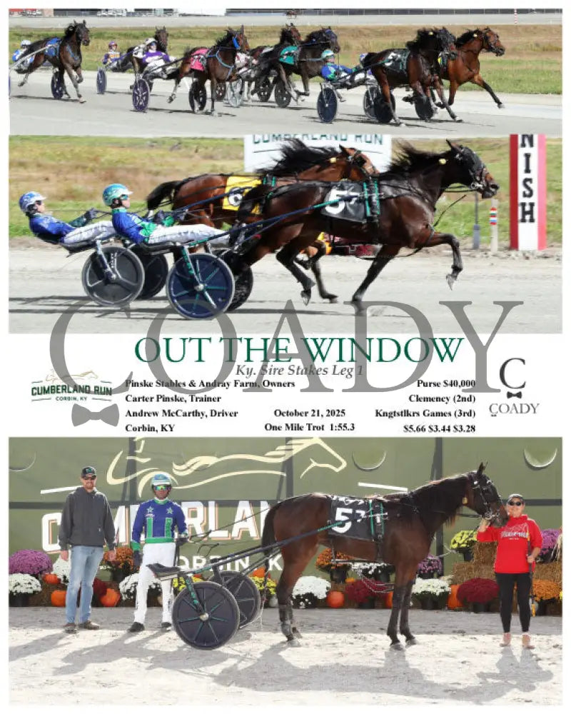 OUT THE WINDOW - Ky. Sire Stakes Leg 1 - 10-21-25 - R07 - CMR Presque Isle Downs